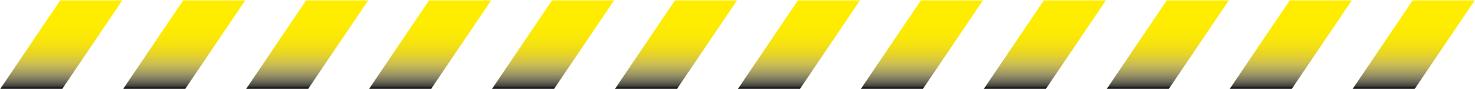 Warning ribbon divides the page.